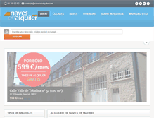 Tablet Screenshot of navesenalquiler.com